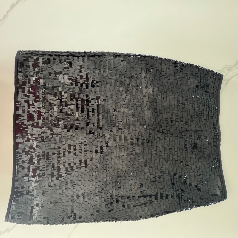 Mango Black Sequin Mini Skirt – Size XS (US XXS)